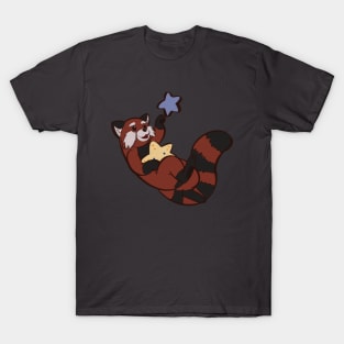 Red Panda with starfish T-Shirt